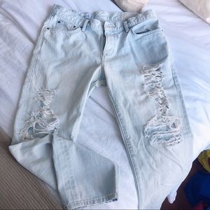 Gap “Sexy Boyfriend” Ripped Jeans